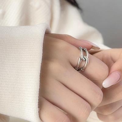 Adjustable Knot Design Open Ring – Versatile, Simple, Neutral for Everyday Wear