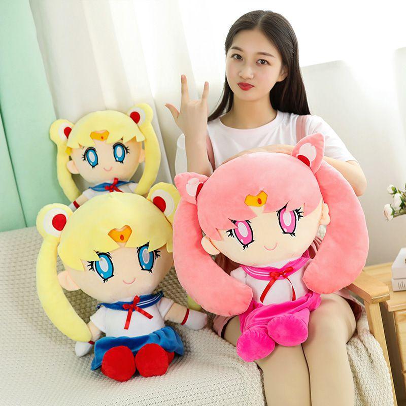Adorable Sailor Moon Rabbit Cartoon Plush Toy With Soft Pp Cotton Stuffing For Girls