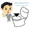 Toilet Sticker Plunger PET Toilet Cleaning Tools Transparent Sticker Toilet Dredging Post Household Portable Accessories