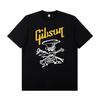 2025 Slash Collection Gibson Les Paul Short-sleeved T-shirt Rock Band Costume Summer Clothing Fashion Tops Graphic T Shirts