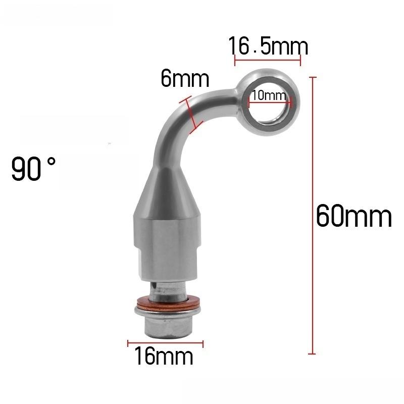 Motorcycle Brake Steel Hose Extension Adapter Brake Pump Caliper Stainless Steel Brake Hose Extension Joint