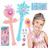 Girls' Light-Up Fairy Wand with Music - Kids' Pretend Play Jewelry Toy