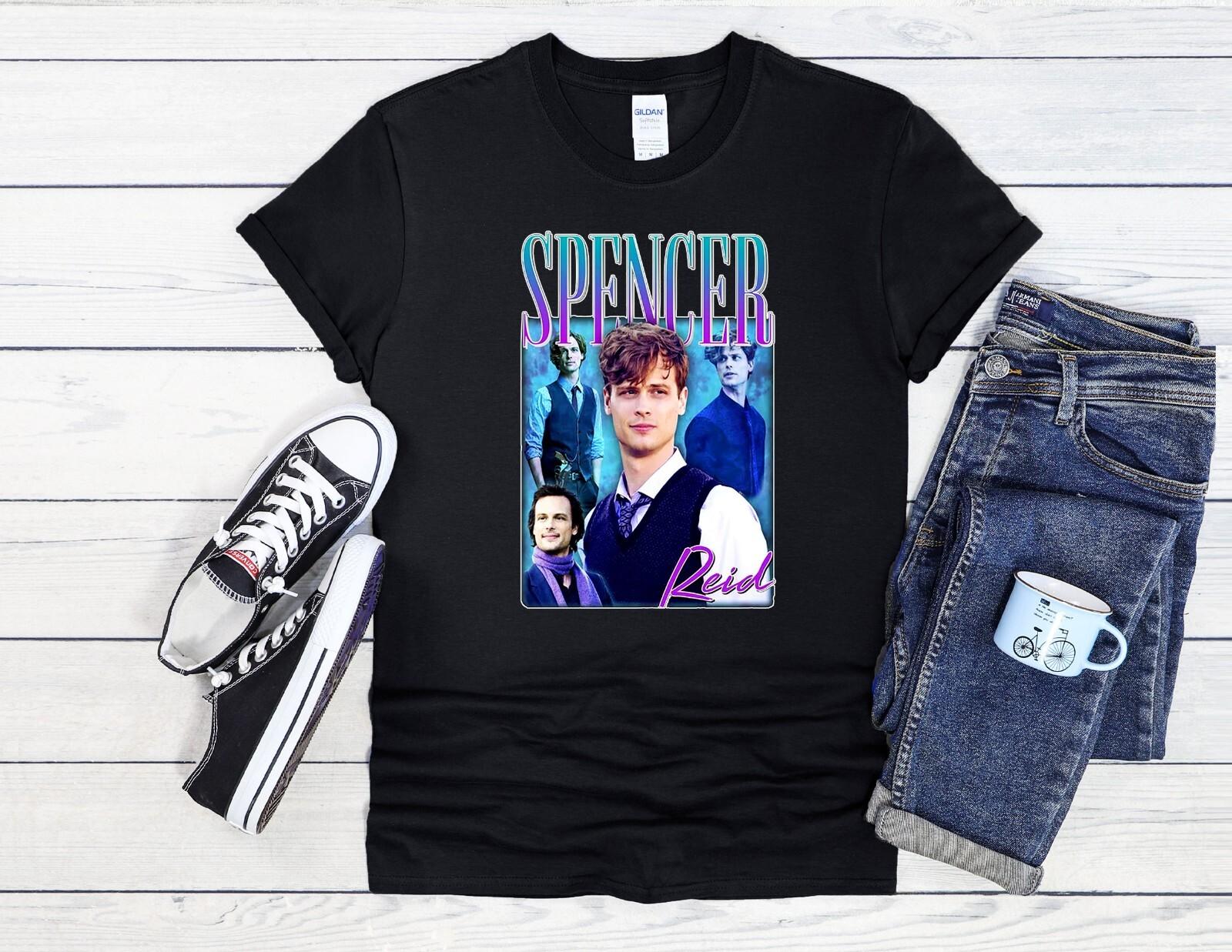 

26 Spencer Reid Homage Men Women Jute Bag Unisex Hoodie Baseball T Shirt Top 3366 Unisex T-Shirt L