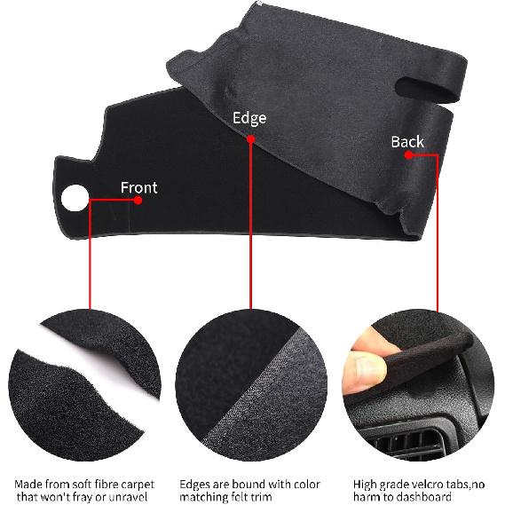 Dashboard Cover Dash Cover Mat Pad Compatible With 1997-2000 Chevy Chevrolet/GMC C1500 C2500 C3500 K1500 K2500 K3500, 1997-1999 GMC Yukon/Chevy