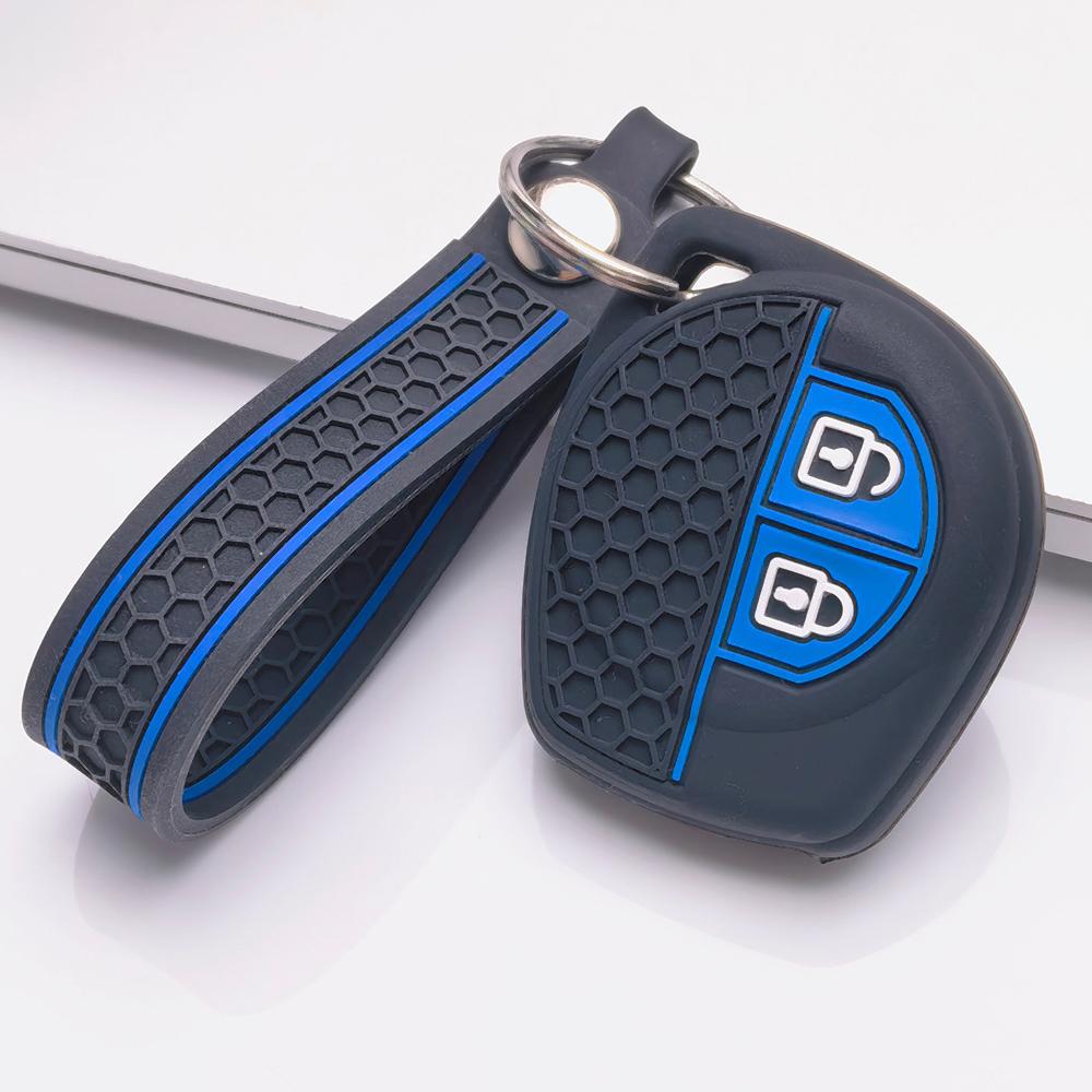 Honeycomb Car Key Cover for Suzuki Swift Alto Jimny SX4 Vitara Ignis Celerio Dzire Ertiga with Keychain Honeycomb Texture Shockproof Key Fob Protector