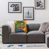 Sad Pepes Frog Hot Square Pillow Case Funny Meme Cushion Cover Novelty Zippered Decor Throw Pillow Case Cover for Seat 18"