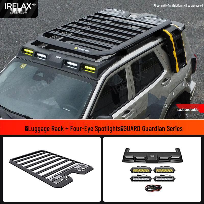 Tank 400 Hi4t Explorer Roof Platform with Side Ladder and Backpack Holder