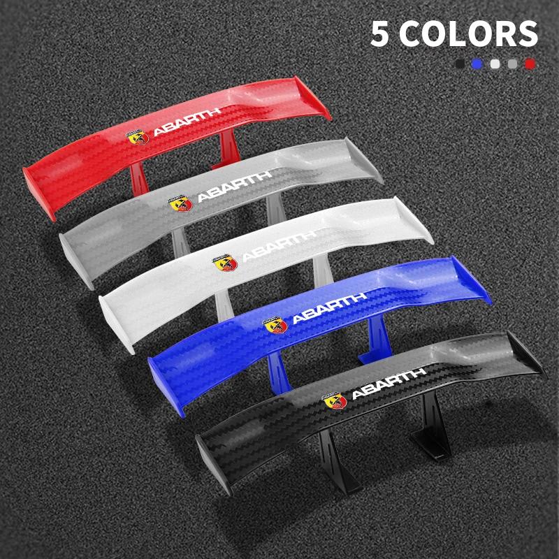 Car Mini Spoiler Tail Wing Carbon Fiber Look Tail Wings Model For Abarth Freemont Strada 500x Grande Punto Ducato Stilo Palio Svkjb33