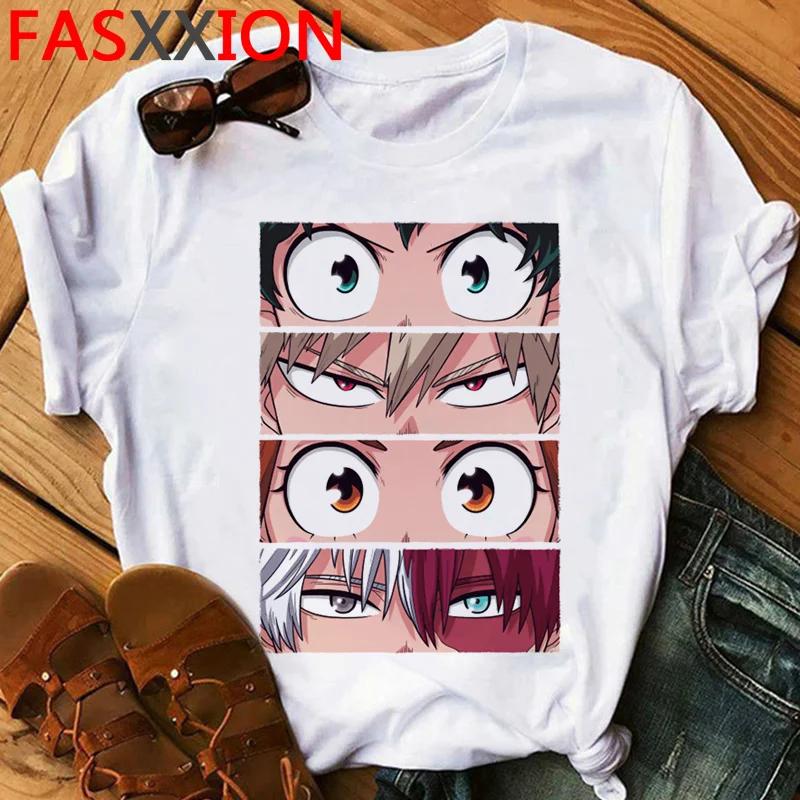 Bakugou My Hero Academia Anime Boku No Hero Academia Summer Top T-shirt Unisex White T Shirt Kawaii 2021 Streetwear Clothes