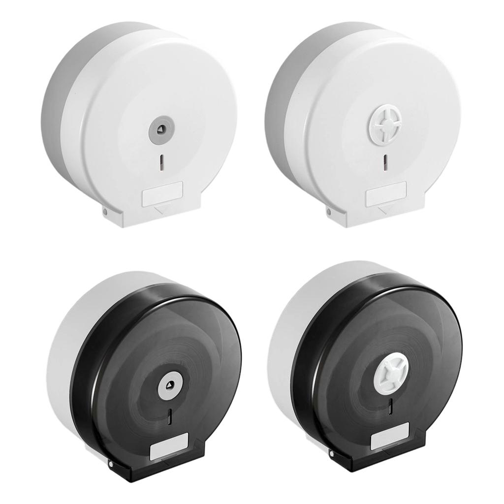 Space Saving Wall Mounted Toilet Paper Holder Large Toilet Roll Holder Dustproof Dispenser Commercial Bathroom Accessory