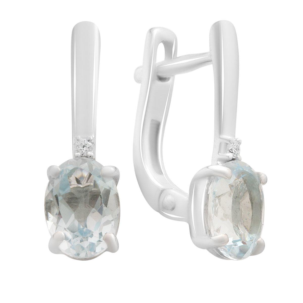 

Срібна каблучка з натуральним топазом 1.995ct (2188346) небо синє світло кольору
