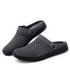 2024 Men Slippers Summer Casual Men's Slippers Hollow out Casual Beach Sandal Flip Flops Shoes Non-slip Male Slides rty6