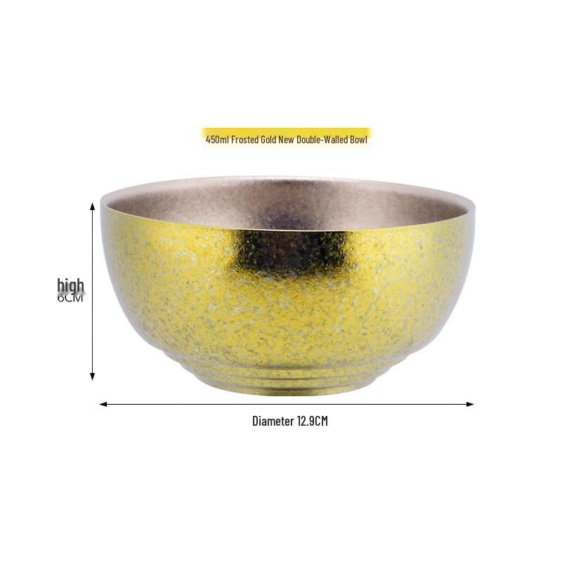 SNOW ROCK Pure Titanium Double-Layer Spiral Bowl