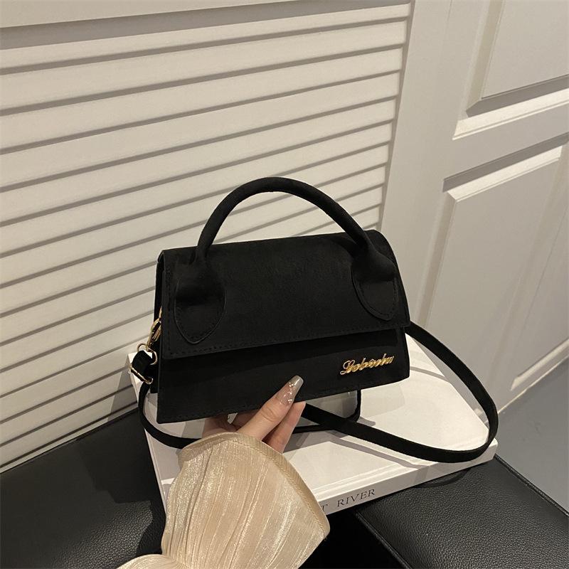 French fashion simple casual high-end shoulder messenger bag women's 2025 four seasons new fashion versatile small square bag