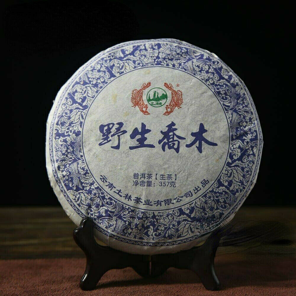 2014 TuLin Phoenix Sheng Puer Ye Sheng Qiao Mu Raw Pu-erh Tea Cake 357g