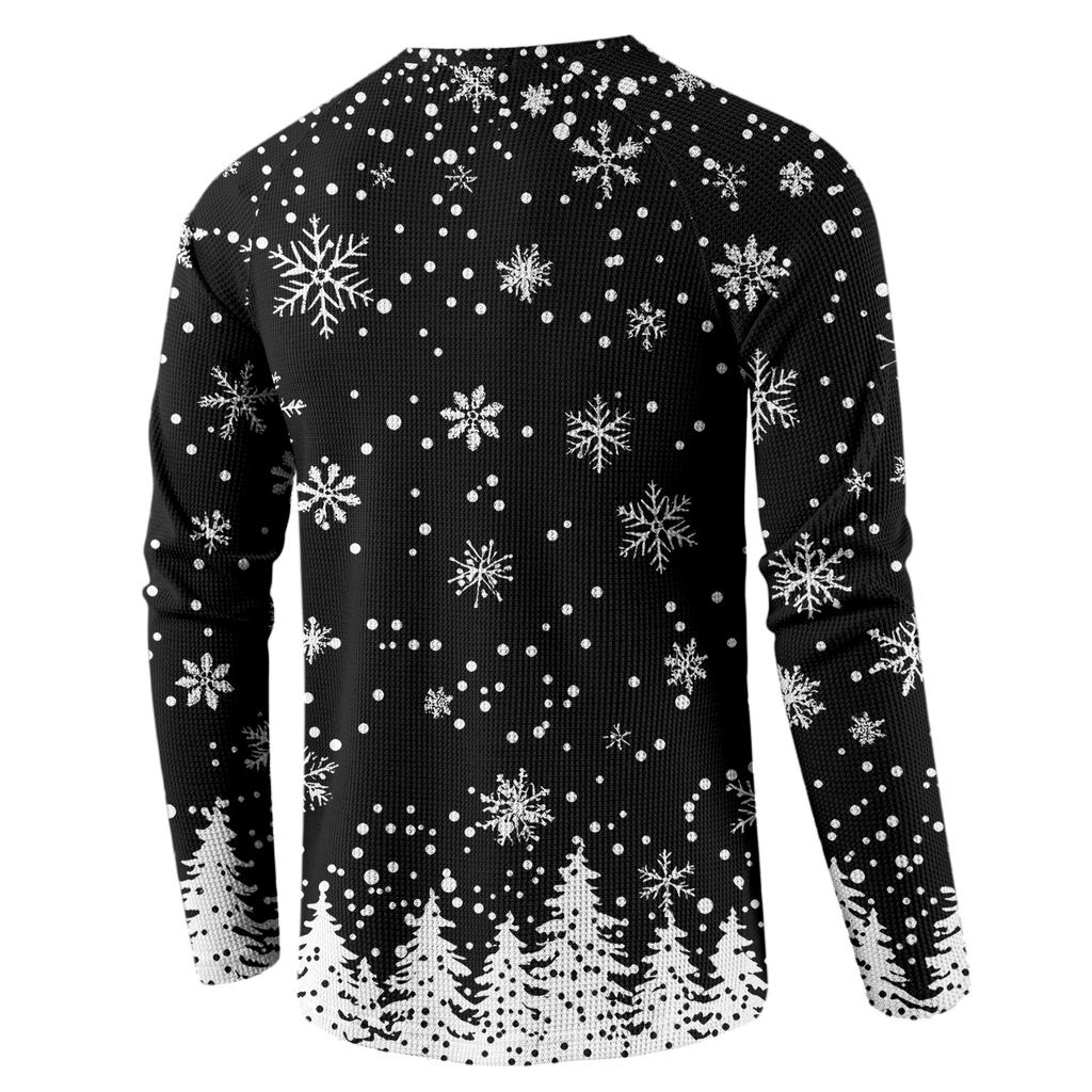 Men's Loose Casual Button Down Collar Long Sleeve Top