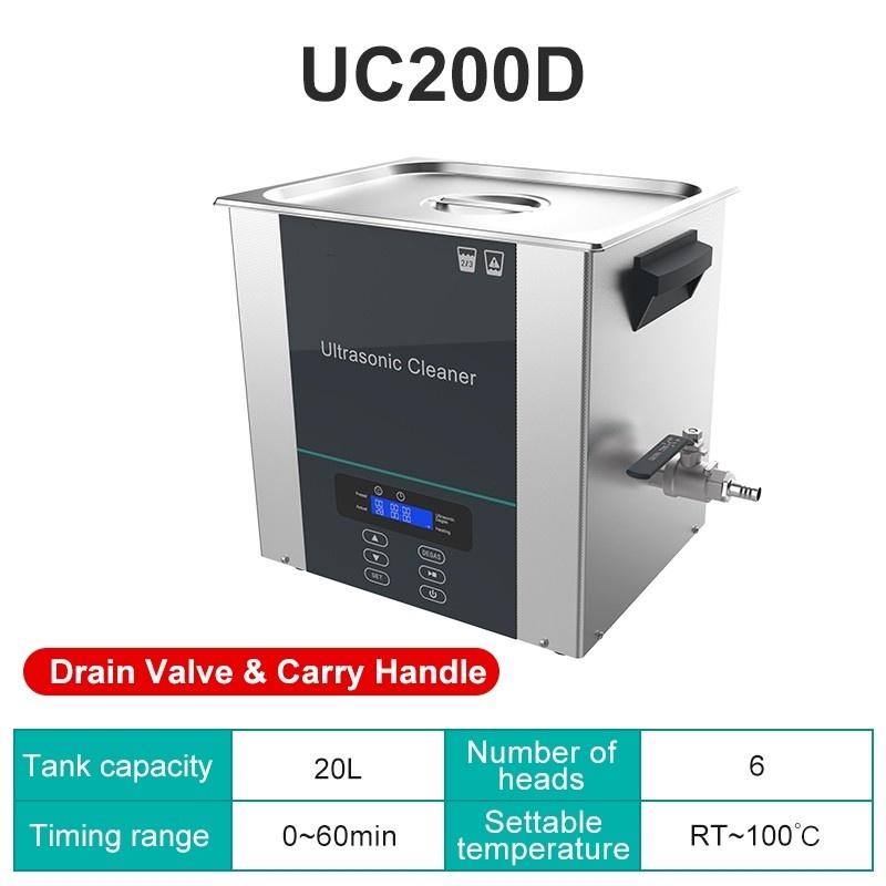 220V Portable Digital Display Heating Ultrasonic Cleaner Industrial Glasses Jewelry Dental Cleaning Machine Lab Equipment