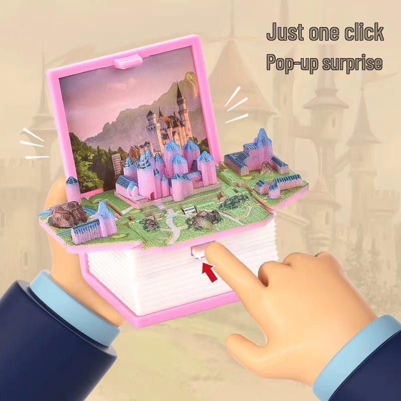 Kluczówka-Zabawka Zamek Pop-Up i Koszykówka z Dinozaurem Astronautą - Kreatywny Prezent Odstresowujący