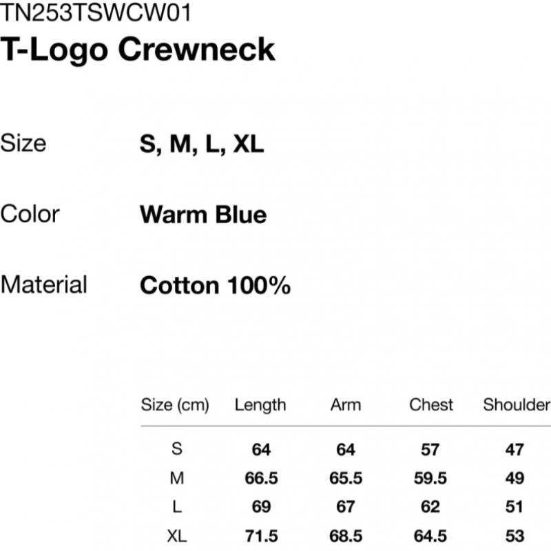 ThIs Is Never ThaT T Logo Crewneck Warm Blue