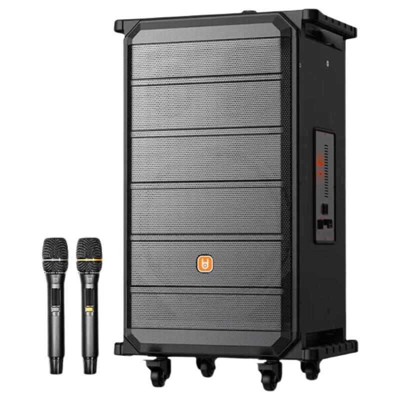 Bedexin BD-H1583B Outdoor Trolley Speaker with Wireless Mic CN plug (adapter included) (CN version)