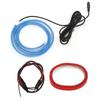 12V Car Hood Light Strip 1.2m Long Flexible Blue Lighting IP67 Waterproof Exterior LED Strip Light for Cars SUVs Trucks