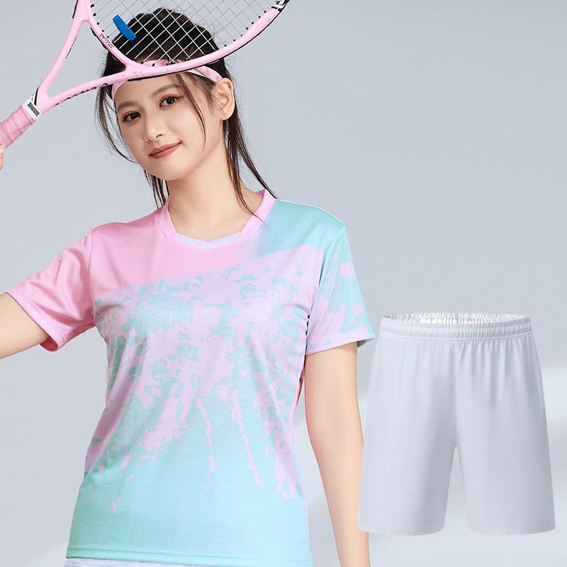 Badminton Shirts Shorts Set Quick Dry Breathable Kids Training Competition Table Tennis Sportswear Custom