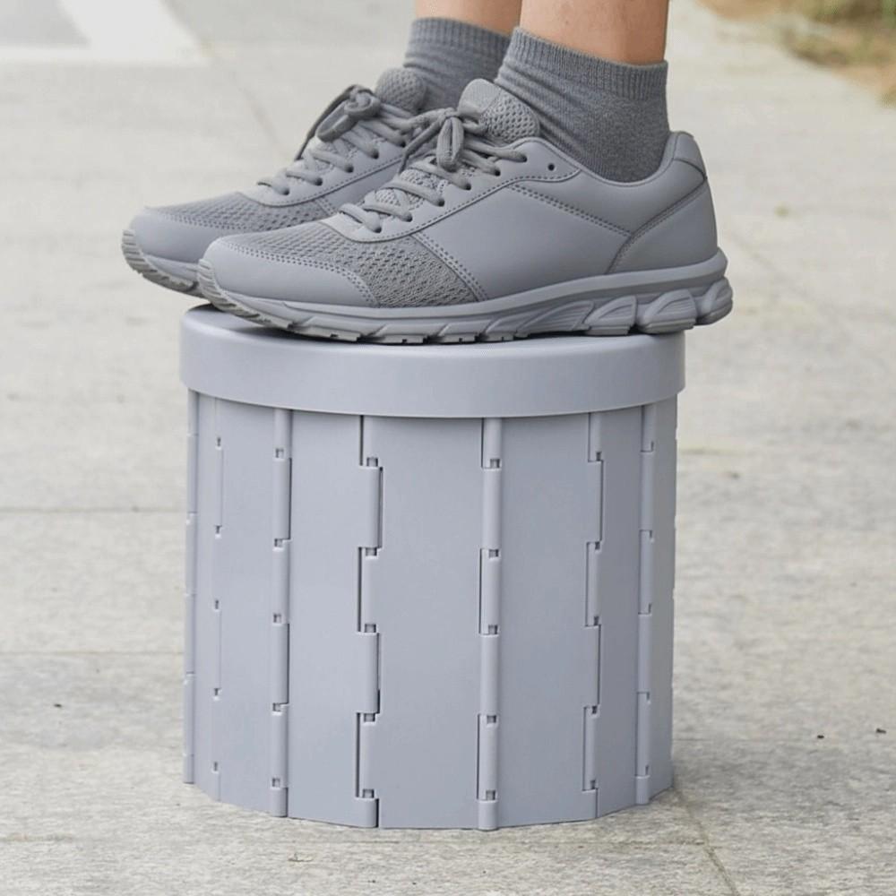 Waterproof Portable Potty with Storage Bag Car Trash Can Outdoor Folding Toilet for Adults