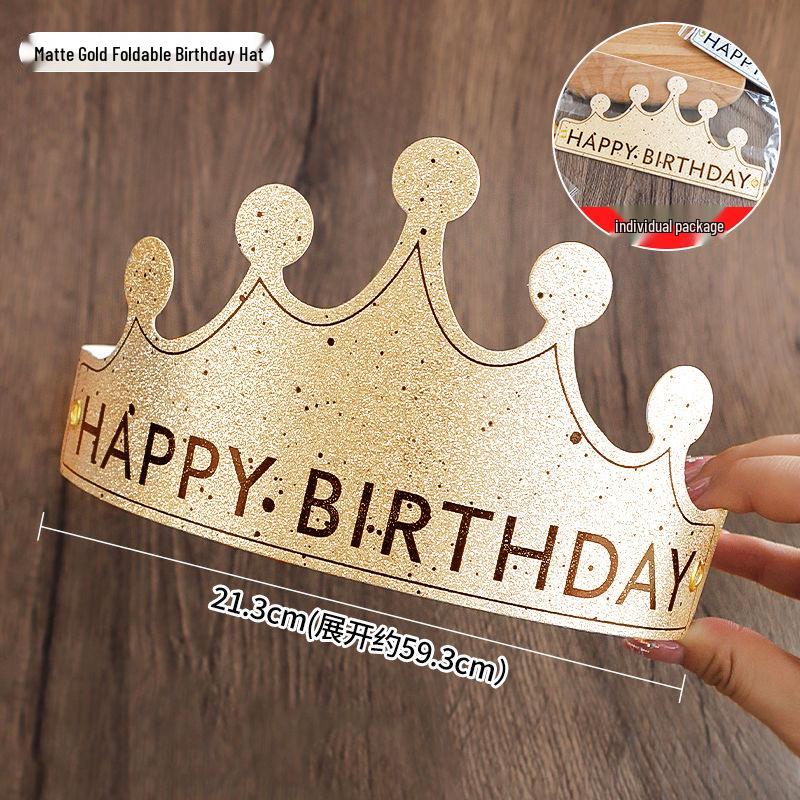 Creative Birthday Cake Pom-Pom Party Hat for Kids & Adults