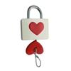 Colorful Heart-shaped Lock Anti-theft Rubber Sleeve Padlock Travel Luggage Suitcase Zipper Lock Portable Drawer Diary Lock