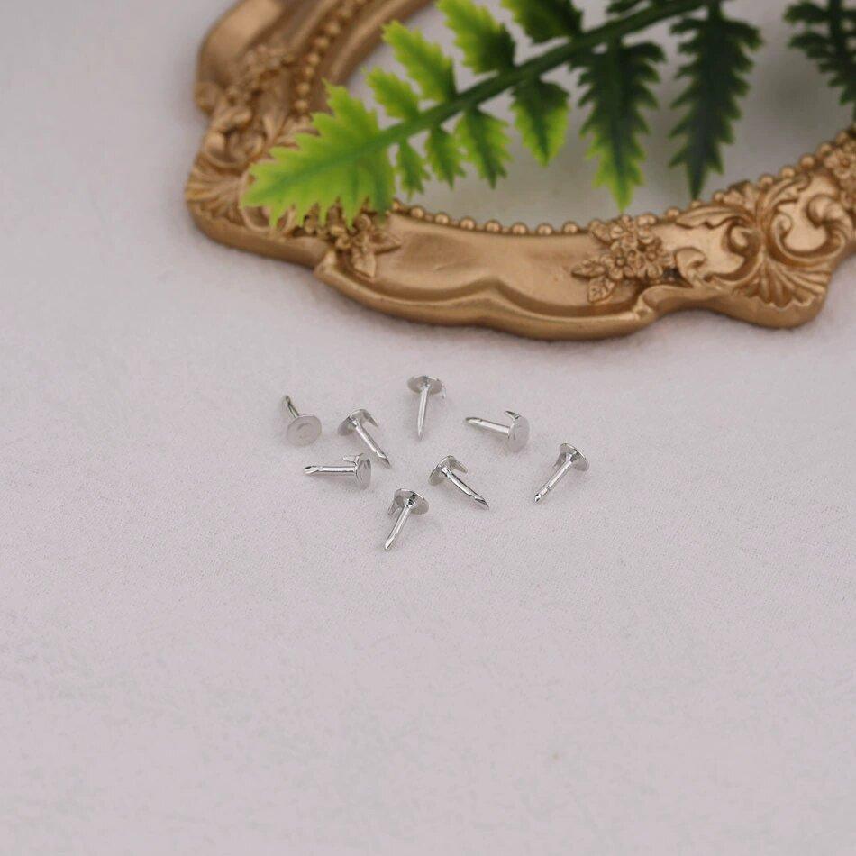 100-500Pcs Metal Locking Pin Back Brooch Badge Holder Lapel Base For DIY Jewellery Material Hand Making Supply Craft Accessories