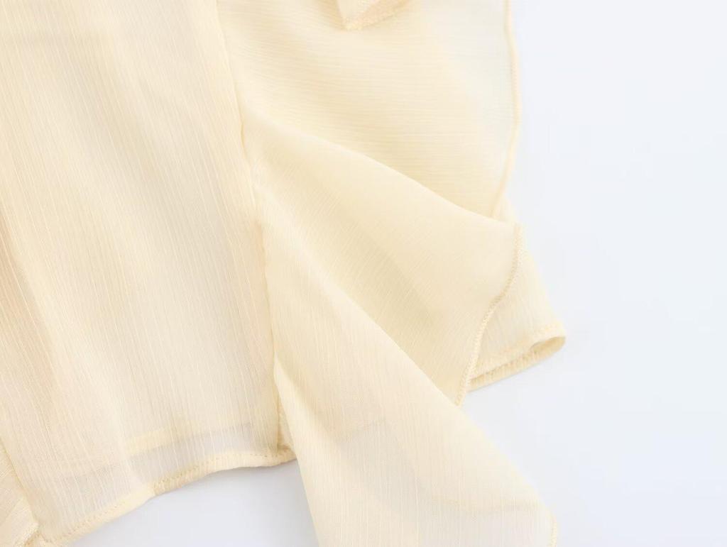 TAOP&ZA Dámská letní temperamentní vrstvená halenka s volánky