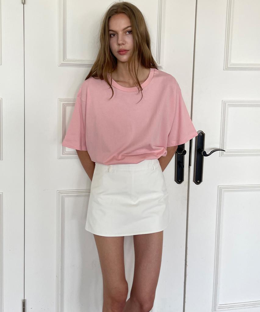 RAVEROUS Belted Mini Skirt/Pants_White