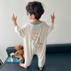 Boys' Spring & Autumn Modal Pajamas - Short-Sleeve Cartoon Sleep Bag for Baby Boys