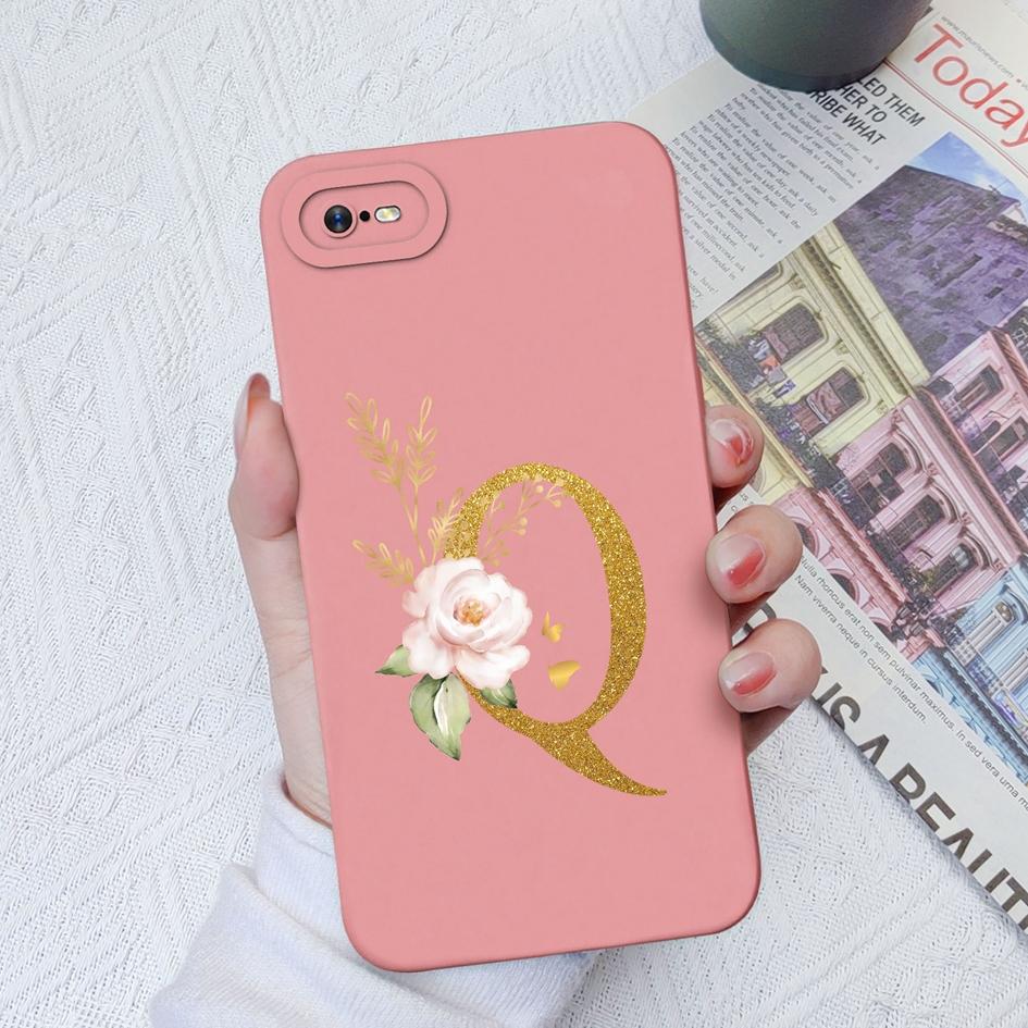 Für OPPO Realme C11 C12 C15 C33 C17 C35 C20 C30 Fall Luxus Schutzhülle Platz Flüssiges Silikon Weiche TPU Blume buchstaben Für Realme Funda Coque Stoßstange