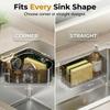 Kitchen sink sponge rack – 2026 new suction cup sink corner rack, cubic storage organizer.
