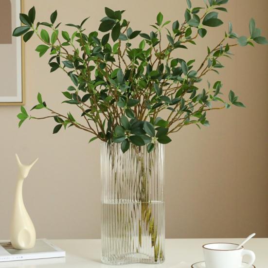 Fake Plant Non-fading Household Stuff Increase Vitality Living Room Decoration Camellia Leaf Attractive DIY Increase Vitality