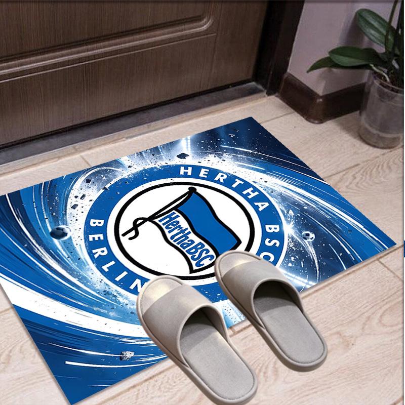 Hertha BSC Pattern Rug, Indoor/Outdoor Mat, for Picnic, Gameroom, Bedroom, Office, Living Room, Home Decor Carpet, Birthday Gift