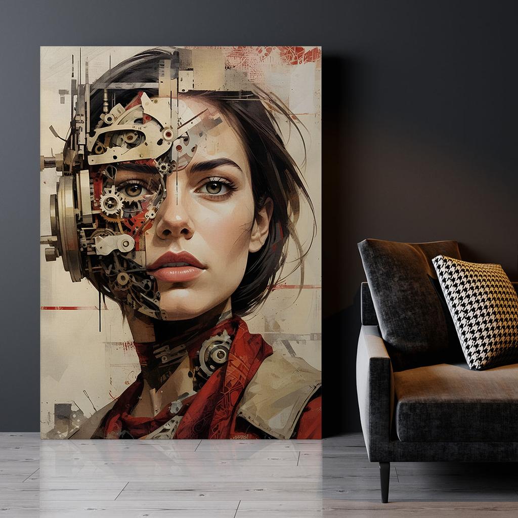 Canvas Print Portrait Machine
