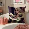 Pop Superstar BBritney Spears Cushion Cover Pillowcase Short Plush Invisible Zipper Room Sofa Cushion Cover