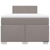 Vidaxl Letto Continentale Con Materasso, Taupe, Tessuto, 120X200 Cm