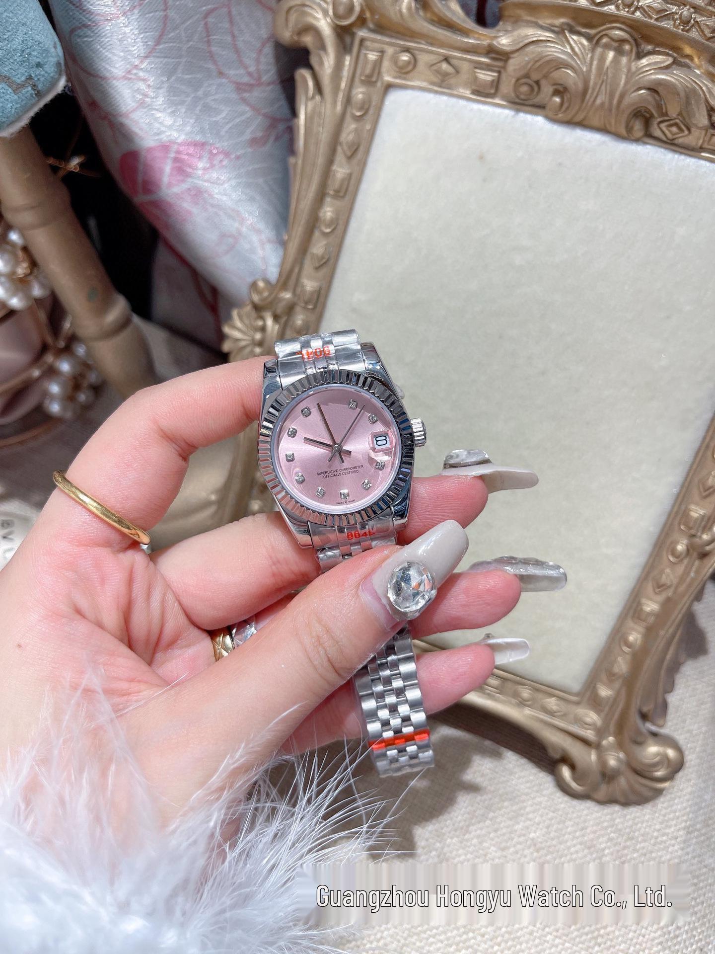 

Женские автоматические механические наручные часы Daniel Roth из розовой нержавеющей стали. Women s