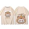 Lässiges Unisex-Kurzarm-T-Shirt Druck Damen-T-Shirts Baggy Baggy Rundhals Lässige Oberteile Labu