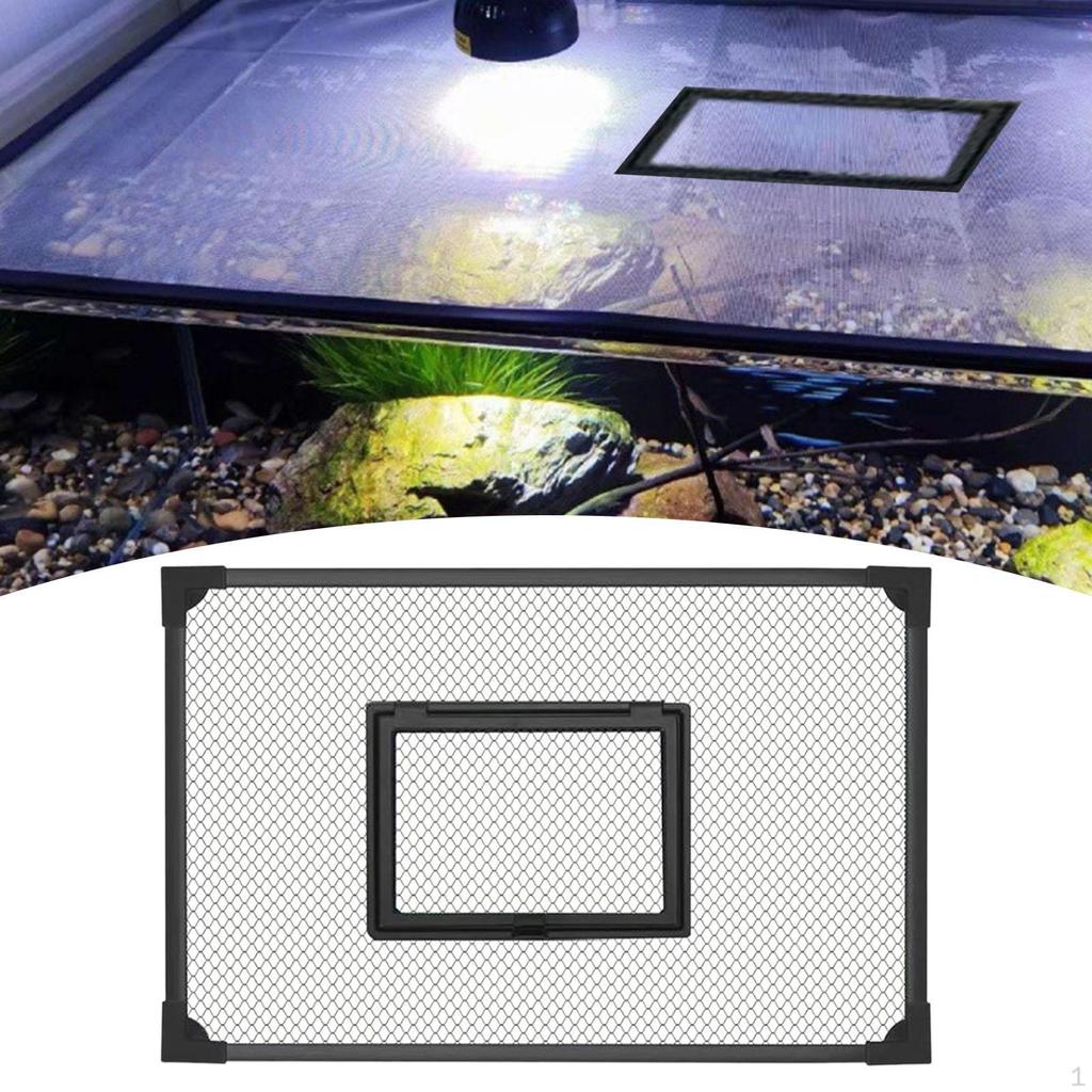 Beckenabdeckung Selbstmontage Anti-Sprungnetzabdeckung DIY Aquarienabdeckung Einfach einzurichten Zubehör
