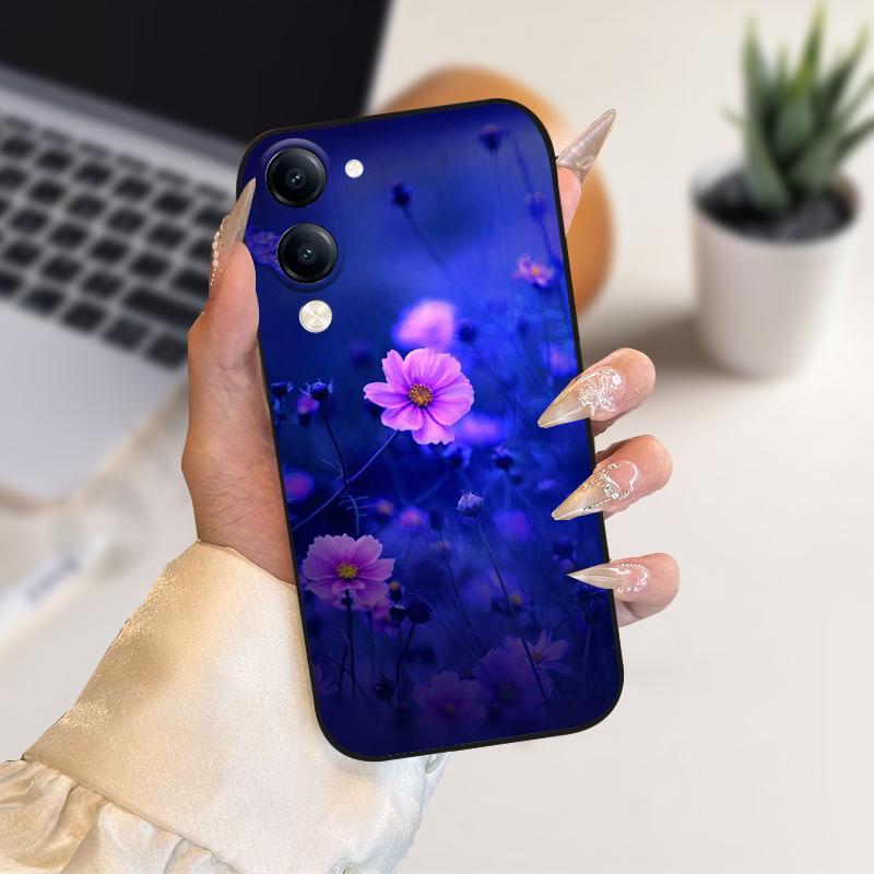 For Vivo Y29s 5G Case Y 29S Soft Silicone TPU Phone Cover Cases For Vivo Y04 Y 04 4G Protective Fundas Coque Cartoon Cute Animal
