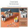 Chuisanhai 304 Stainless Steel Rotating Spice Jar Set (3-Piece)