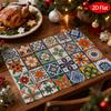 2/4/6 Pezzi Runner da Tavola Stile Boemo, Motivi Floreali Geometrici Multicolore, Adatti per Decorazione Tavola da Pranzo in Cucina, Decorazione Festa di Compleanno, Casa