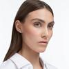 Swarovski [authentic Shopping Bag Gift] Rhodium Stud Earrings 5430365