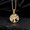 Jewelry Tree of Life Pendant Hollow Necklace Women's Niche High-end Clavicle Chain