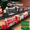 Kids Electric Train Toy Kit with Track Accessories Toddlers Boys Girls Educational DIY Track Building Christmas Mini Classical Train Toy