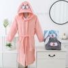 Cartoon Hooded Coral Fleece Bathrobe for Boys & Girls